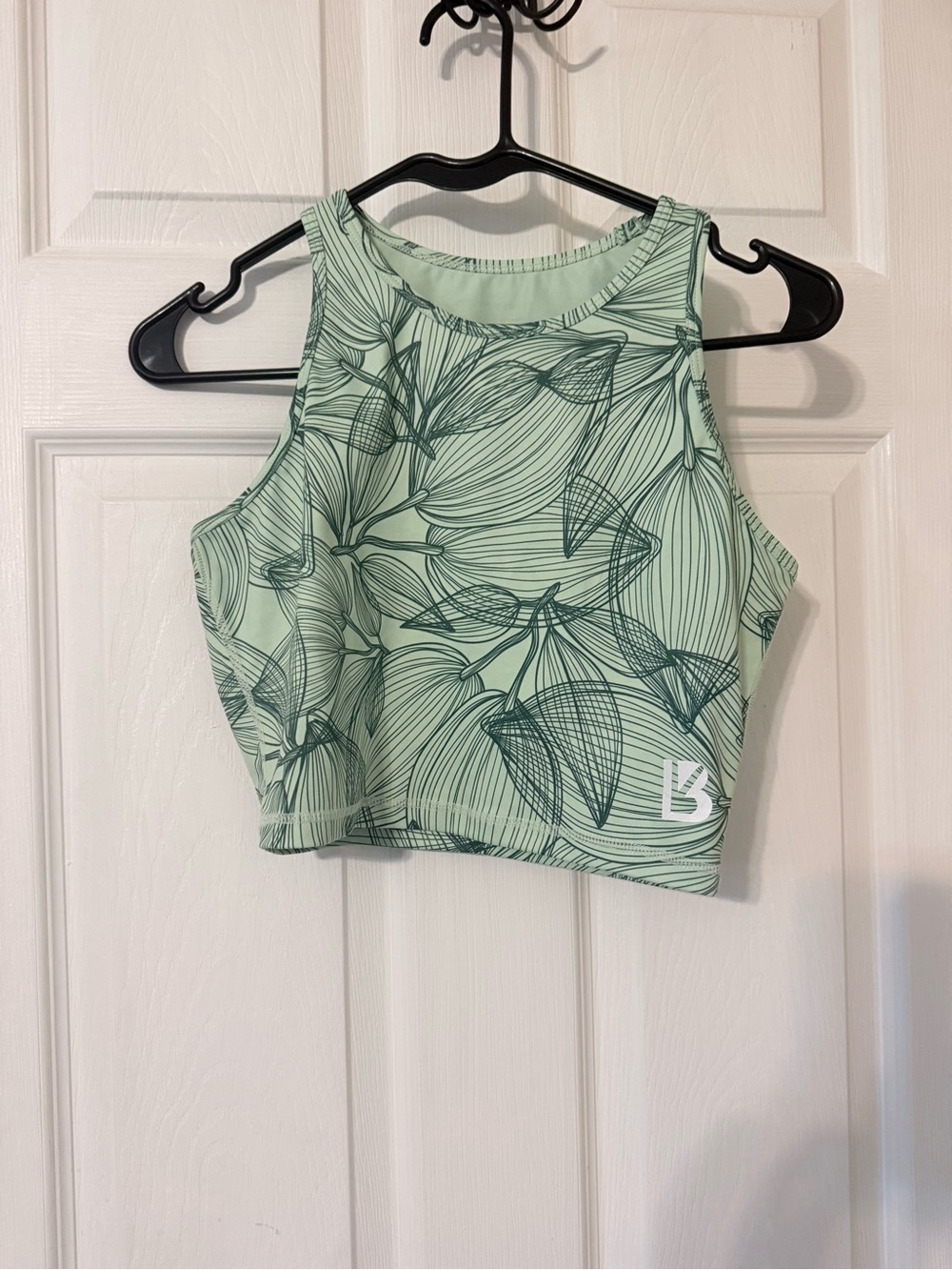 BuffBunny Mint Green Botanical Crop Top